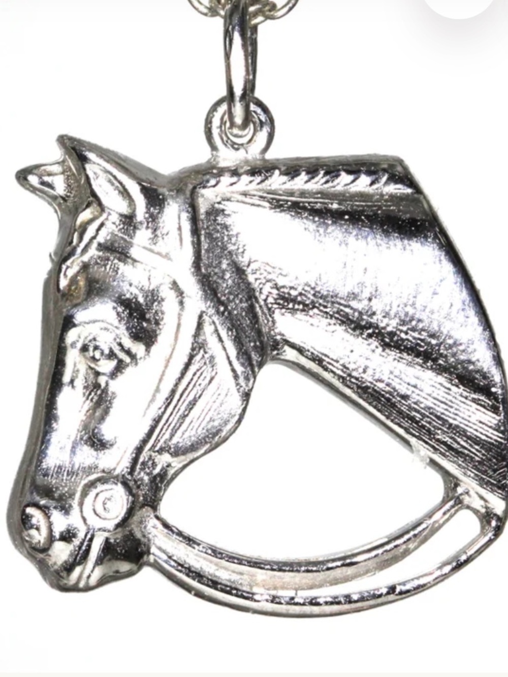 Cha-Cha-Charm Equestrian Horse Head Charm Silver Horse Head
